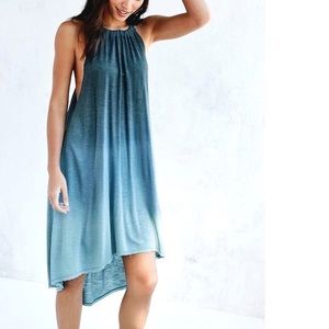 Ecote Urban Outfitters Boho High Low Dress Blue.